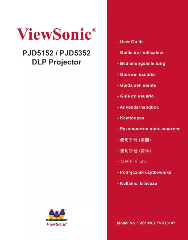 Mode d'emploi VIEWSONIC PJD5152