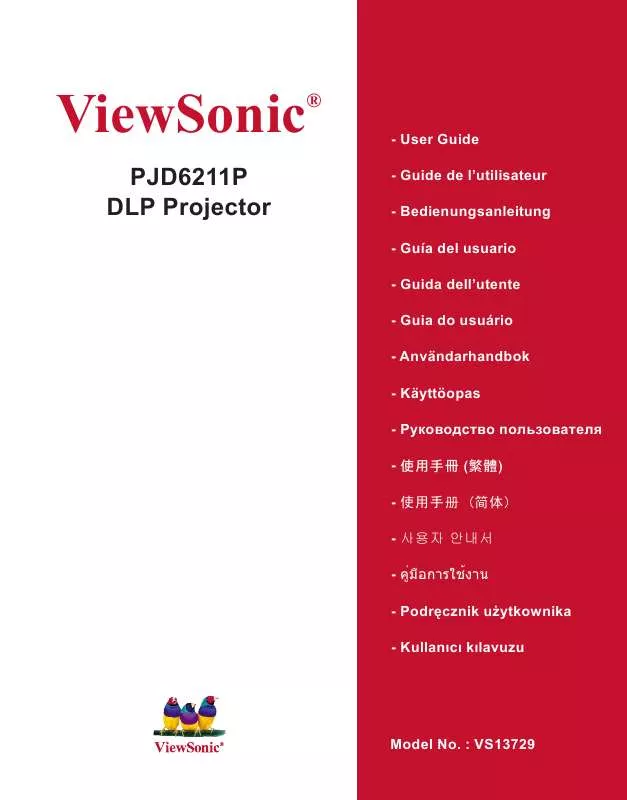 Mode d'emploi VIEWSONIC PJD6211P