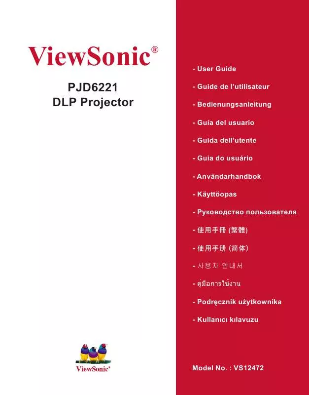 Mode d'emploi VIEWSONIC PJD6221