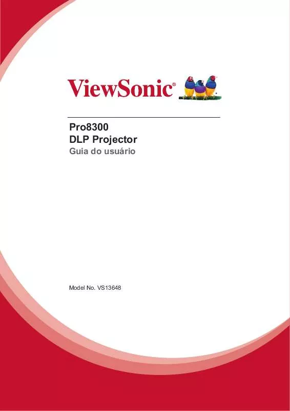 Mode d'emploi VIEWSONIC PRO8300