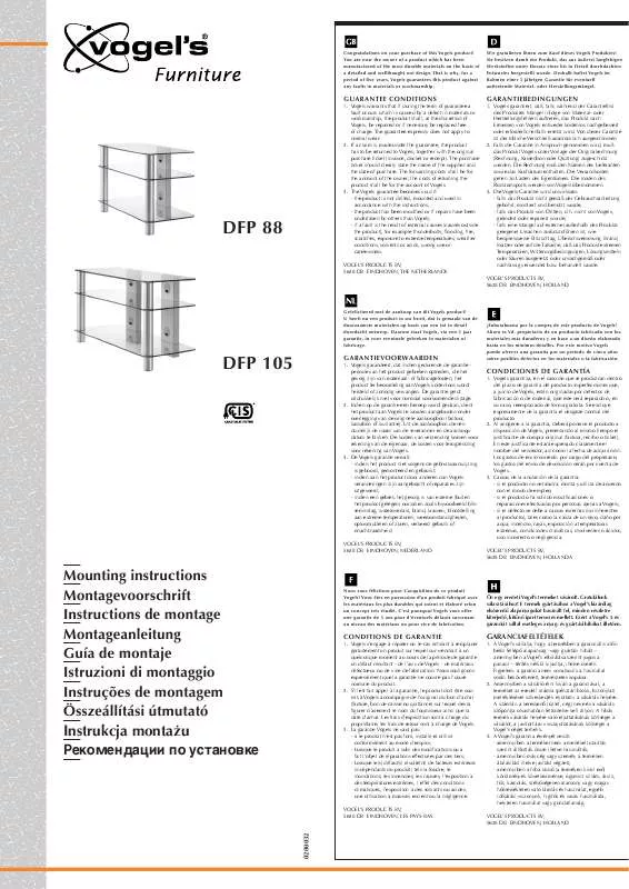 Mode d'emploi VOGELS DFP 105