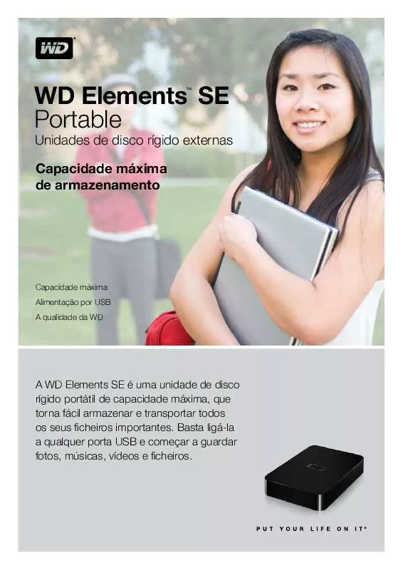 Mode d'emploi WESTERN DIGITAL ELEMENTS SE