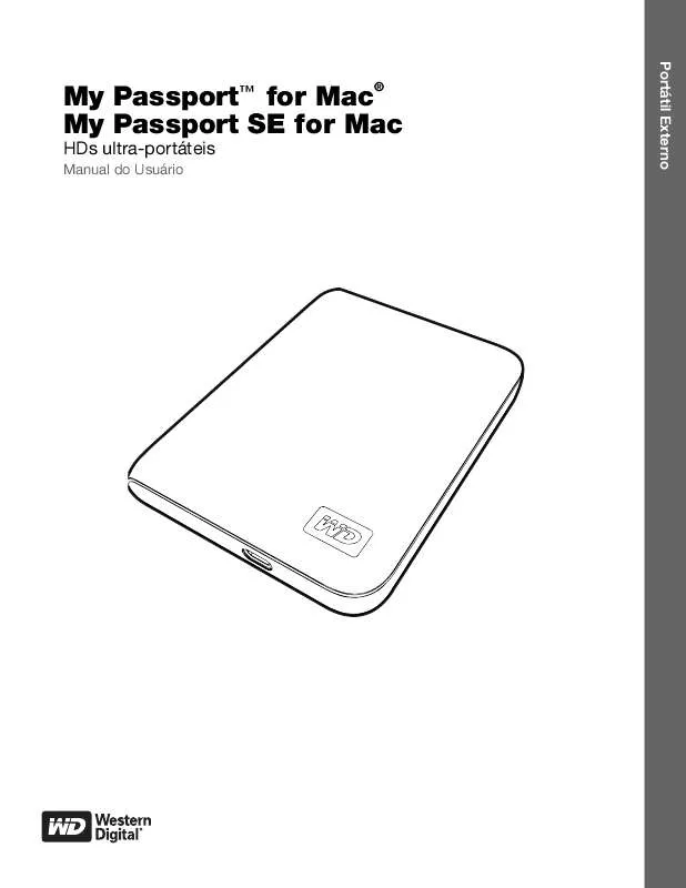 Mode d'emploi WESTERN DIGITAL MY PASSPORT FOR MAC