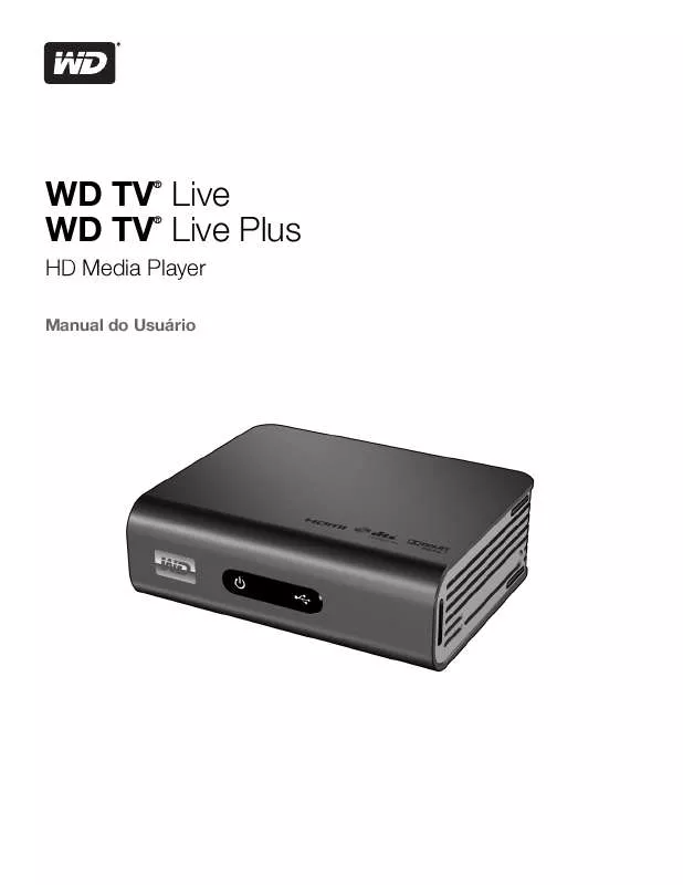 Mode d'emploi WESTERN DIGITAL TV LIVE