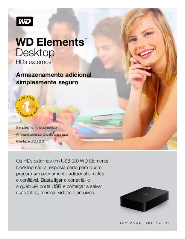 Mode d'emploi WESTERN DIGITAL WD ELEMENTS DESKTOP