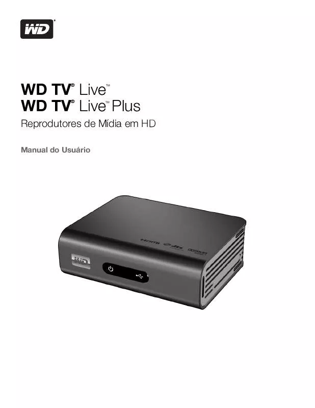 Mode d'emploi WESTERN DIGITAL WD TV LIVE MEDIA PLAYER