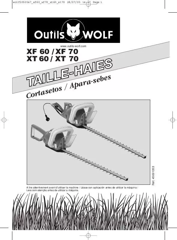 Mode d'emploi WOLF XF70