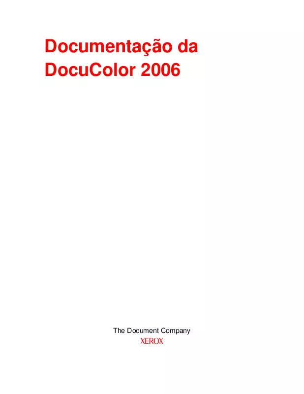 Mode d'emploi XEROX DOCUCOLOR 2006