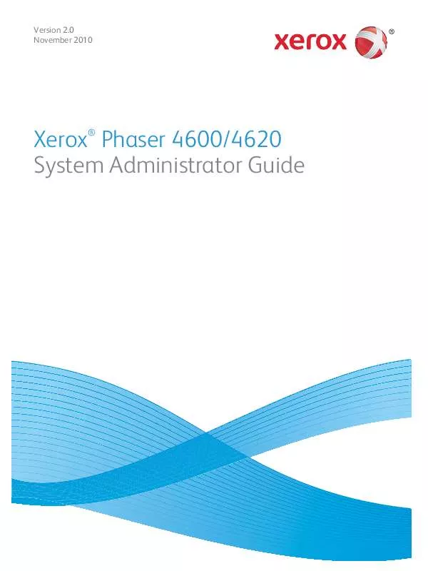 Mode d'emploi XEROX PHASER 4600 4620