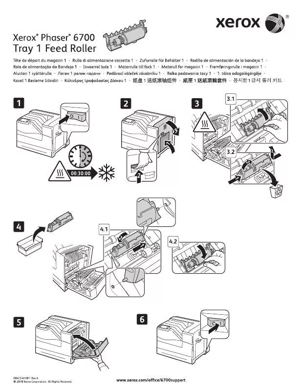 Mode d'emploi XEROX PHASER 6700