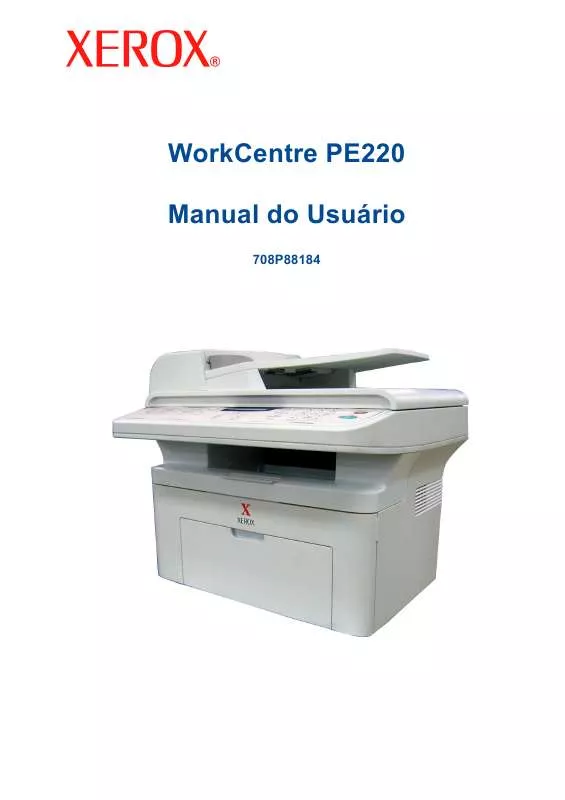 Mode d'emploi XEROX WORKCENTRE PE220