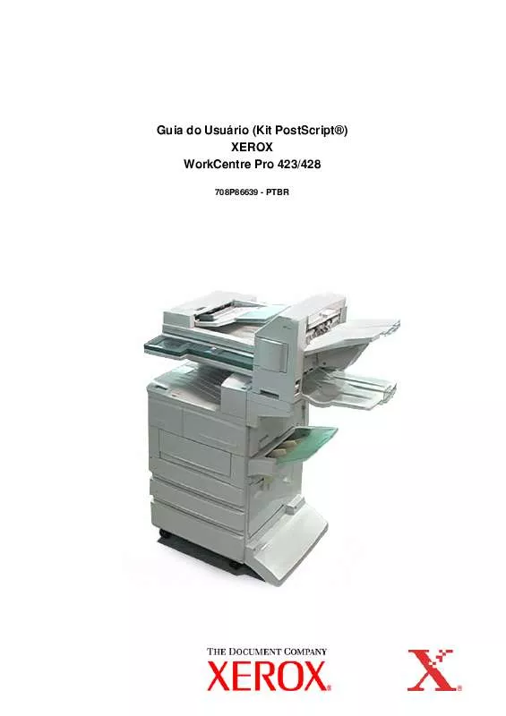 Mode d'emploi XEROX WORKCENTRE PRO 428