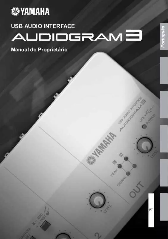 Mode d'emploi YAMAHA AUDIOGRAM3