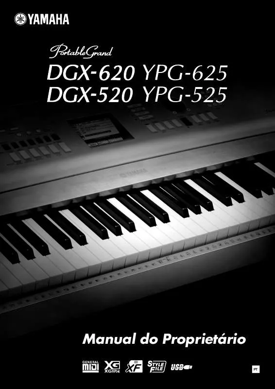 Mode d'emploi YAMAHA DGX-620 DGX-520 YPG-625 YPG-525