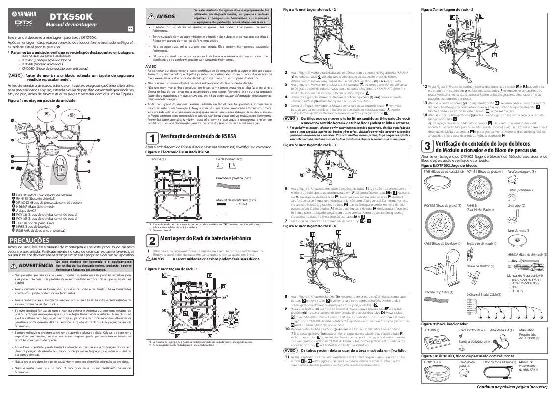 Mode d'emploi YAMAHA DTX550K