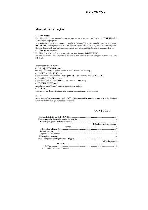 Mode d'emploi YAMAHA DTXPRESS