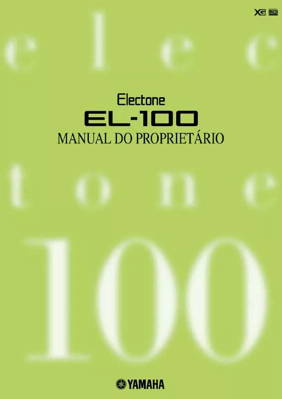 Mode d'emploi YAMAHA EL-100