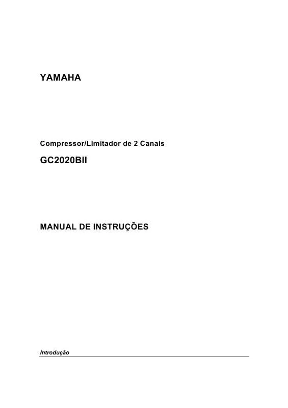 Mode d'emploi YAMAHA GC2020BII