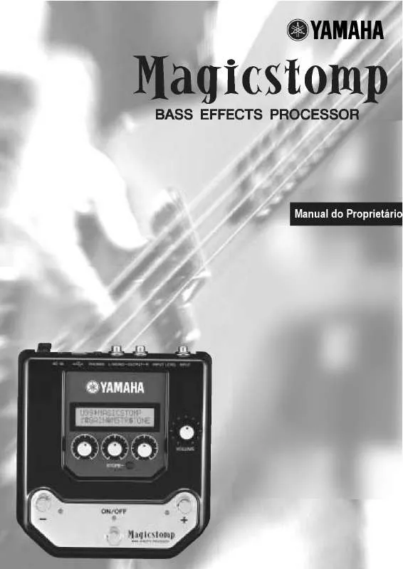 Mode d'emploi YAMAHA MAGICSTOMP BASS EFFECTS PROCESSOR