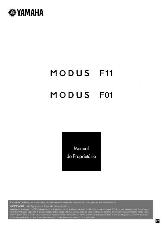 Mode d'emploi YAMAHA MODUS F11