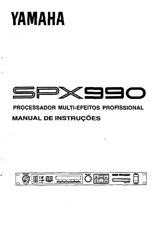 Mode d'emploi YAMAHA SPX990