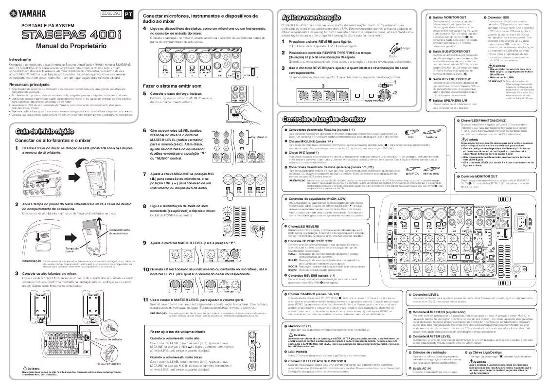 Mode d'emploi YAMAHA STAGEPAS 400I