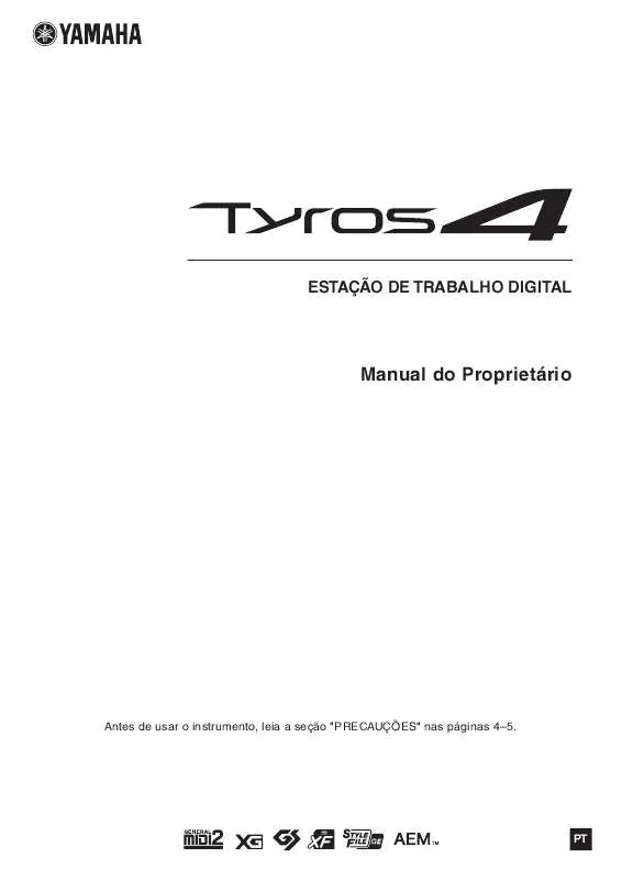 Mode d'emploi YAMAHA TYROS 4