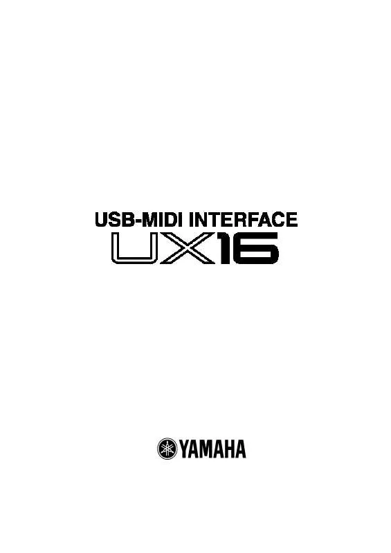 Mode d'emploi YAMAHA UX16