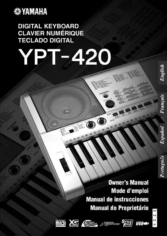 Mode d'emploi YAMAHA YPT-420