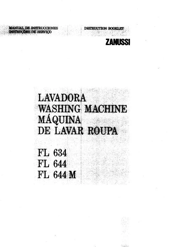 Mode d'emploi ZANUSSI FL644