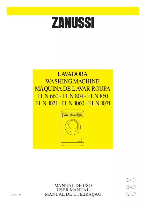 Mode d'emploi ZANUSSI FLN1060