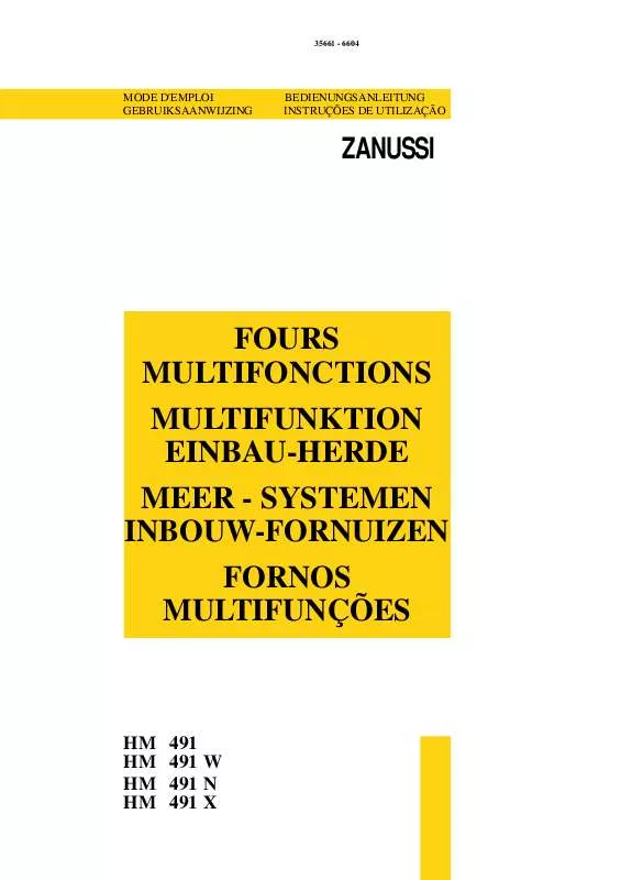 Mode d'emploi ZANUSSI HM491N