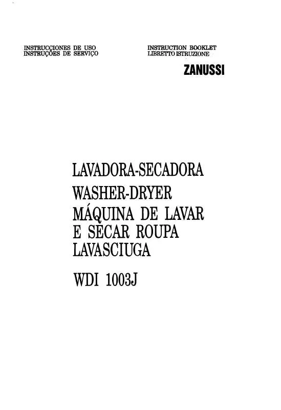 Mode d'emploi ZANUSSI WDI1003J