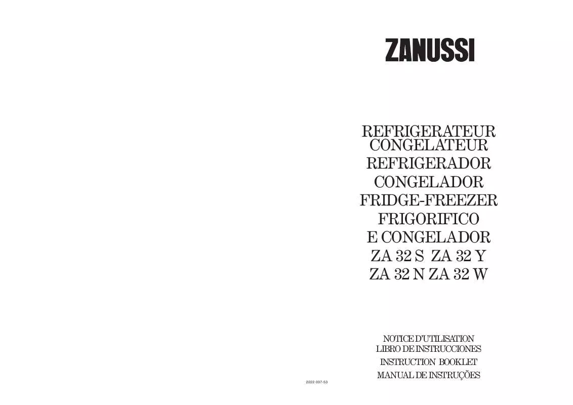 Mode d'emploi ZANUSSI ZA32S