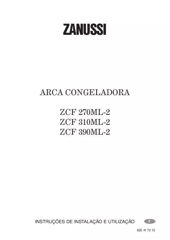 Mode d'emploi ZANUSSI ZCF310ML-2