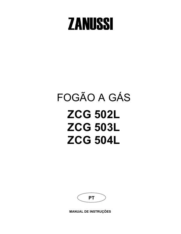 Mode d'emploi ZANUSSI ZCG502LW