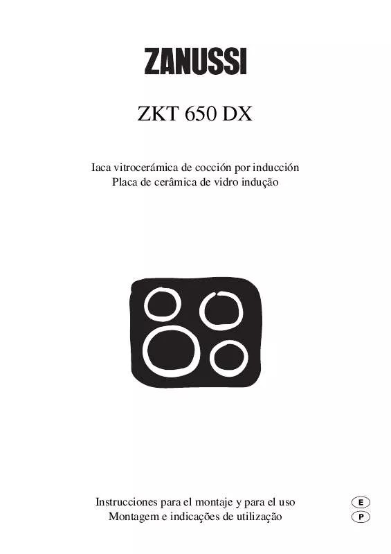 Mode d'emploi ZANUSSI ZKT 650DX