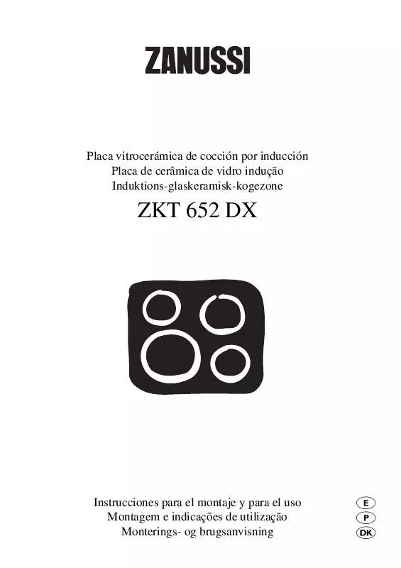 Mode d'emploi ZANUSSI ZKT652DX 17O