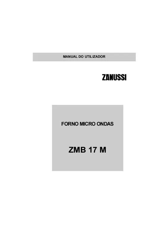 Mode d'emploi ZANUSSI ZMB17MW